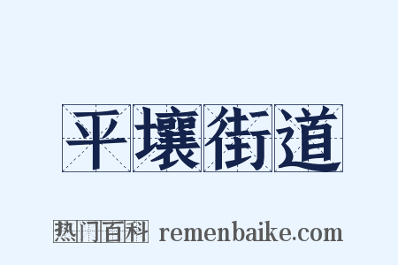 平壤街道是什么意思的图片